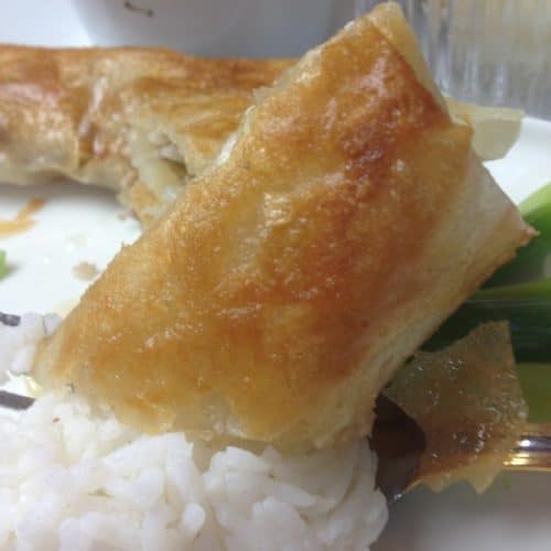 Lumpiang Prito Vegetable Egg Rolls in Vinegar Dipping Sauce The