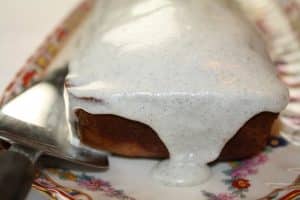 Triple Vanilla Pound Cake with Glaze