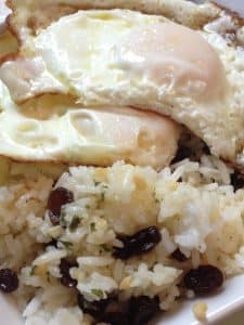 Buttered Garlic Rice with Cilantro and Sultanas