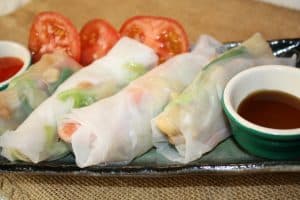 Vegetable Wraps in Vietnamese Rice Paper