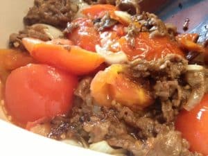 Chinese Beef with Jersey Tomatoes