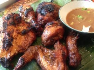 Chicken Barbecue Glazed with Apple Butter and Coconut