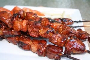 Pork Barbecue On the Grill Filipino-style