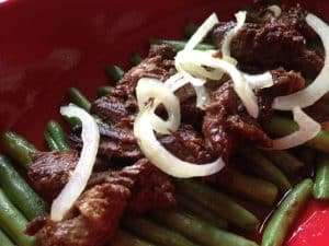 Filipino Bistek- Braised Beef Slices in Citrus and Soy Sauce