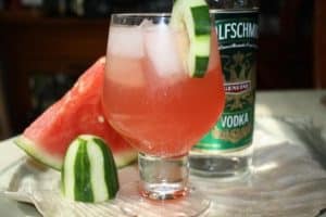 Watermelon-Cucumber Cooler Cocktail