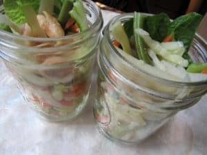 Filipino Lumpiang Hubad-No Wrap Vegetables In Jars