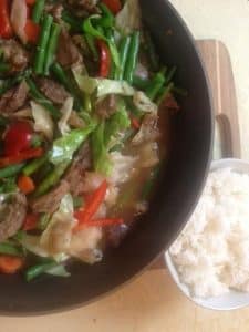 Chopsuey-Vegetable Stir Fry with Beef