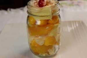 Peach-Mango No-Bake Cake Dessert