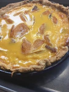Peach-Mango Custard Pie