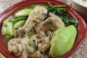 Filipino Tinolang Manok – Chicken in Ginger Broth