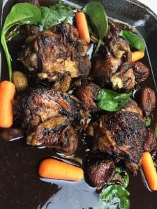 How to cook Roast Chicken with Dried Figs in Balsamic Honey Vinegar