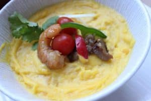 Kalabasa – Kabocha Squash Soup with Coconut, Shrimps and Pork