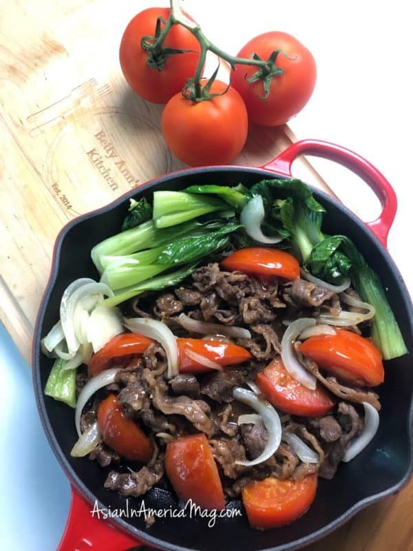 image of Chinese Beef With Tomatoes recipe by The Quirino Kitchen