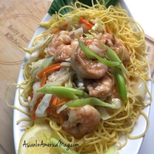 Chinese Fried Noodles With Shrimps - The Quirino Kitchen