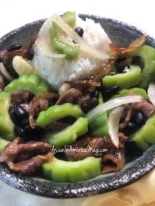 Ampalaya with Beef and Black Beans