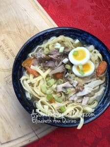 Miki Noodle Soup with Pork and Chicken: Instant Pot + Stove-top