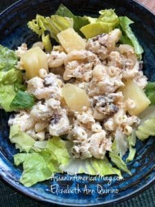Macaroni Salad with Chicken and Pineapple