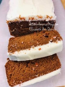 Carrot Cake Loaf With Cream Cheese Frosting