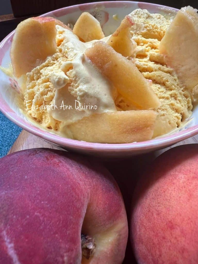 Peach-Mango Ice Cream – No Churn