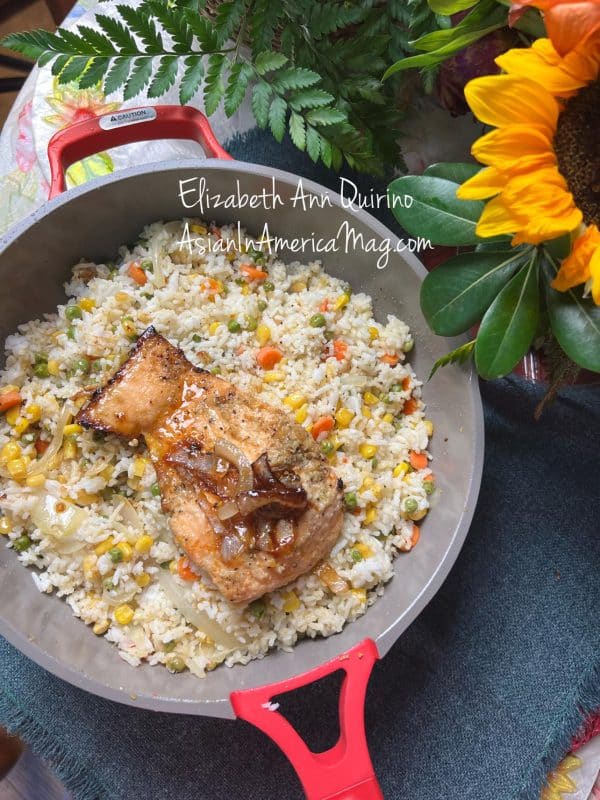 Salmon in Soy Sauce with Garlic Rice - The Quirino Kitchen