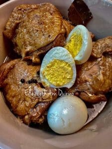Chicken Adobo with Eggs