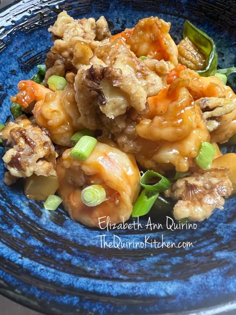 Shrimps with Walnuts